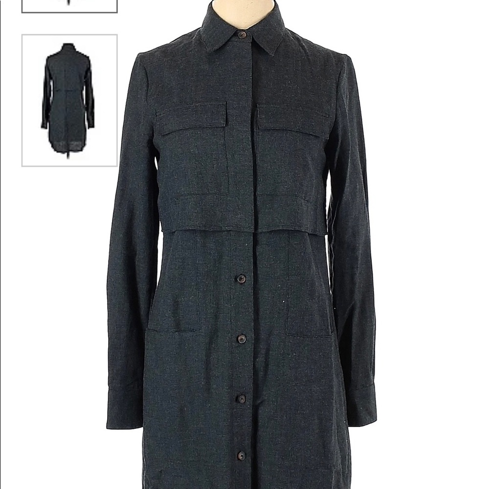 Billy Reid Grey Flannel Dress